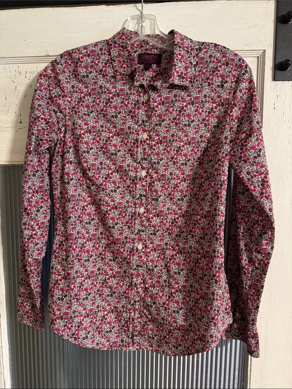Liberty Women’s Pink Floral Button-Down Shirt